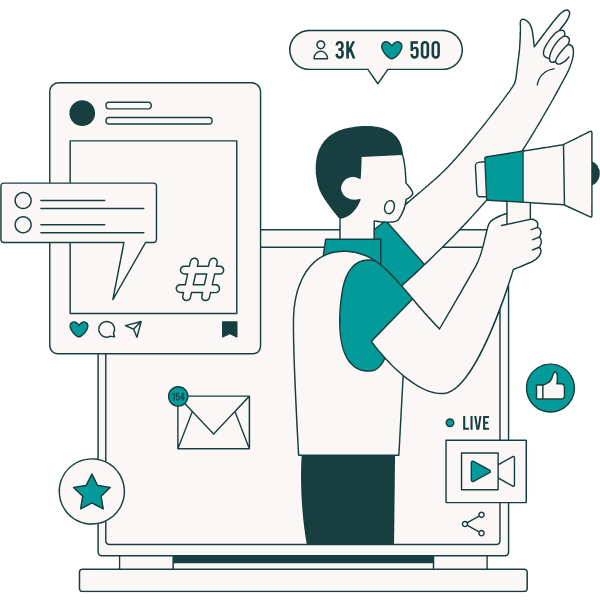 Captación — social media